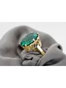 Vintage Jewlery Ring Emerald 14K Yellow gold vrc130y